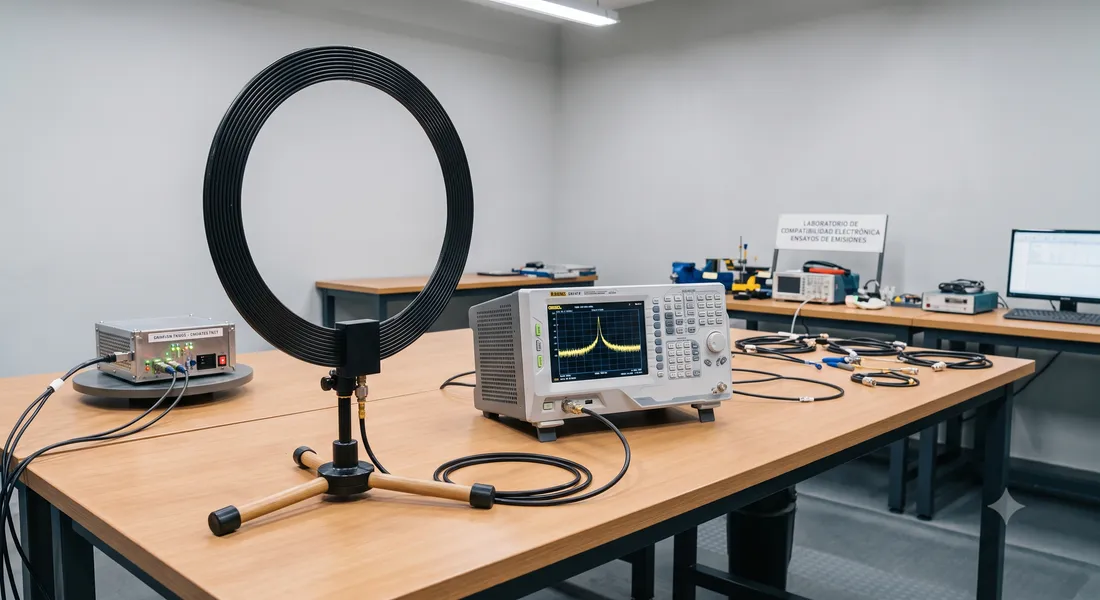 Electromagnetic compatibility laboratory — emissions testing